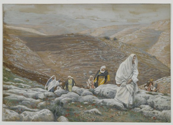 With Passover Approaching, Jesus Goes Up to Jerusalem-James Tissot