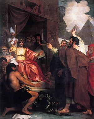 Moses and Aaron before Pharaoh-Benjamin West