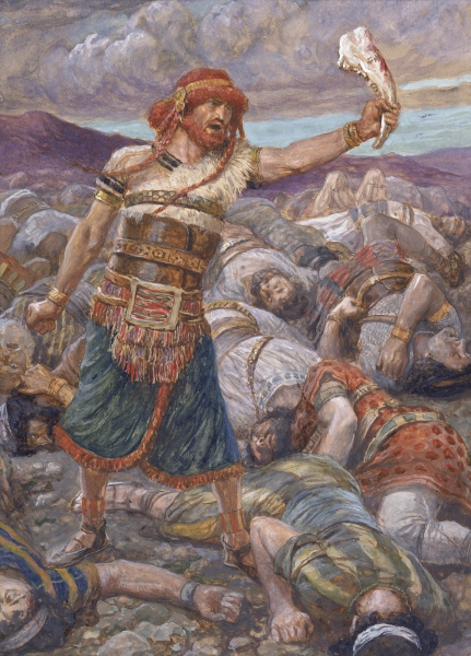 Samson Slays a Thousand Men-James Tissot