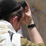 Israeli-Soldier-Morning Prayers-Western Wall-Tefillin-Tallit