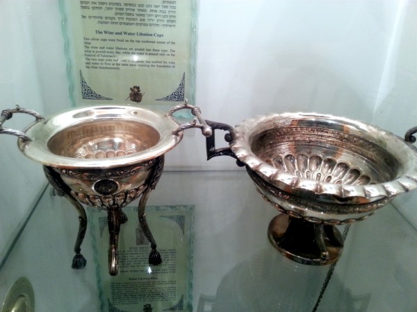 Water and Wine Libation Cups-silver cups-Sukkot-Feast of Tabernacles