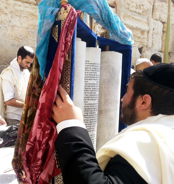 Lifting Torah-Western Wall