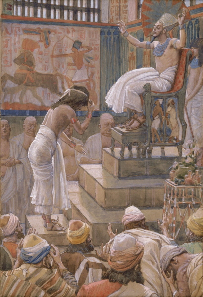 Joseph and His Brethren Welcomed by Pharaoh-James Tissot