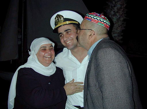 Israel Defense Forces-Arab Naval Officer-ceremony-family