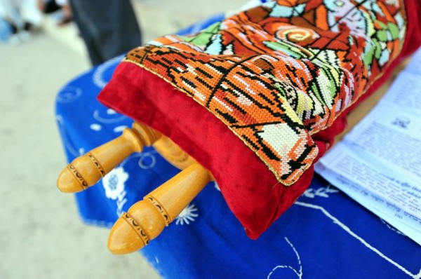 Torah scroll at Western Wall