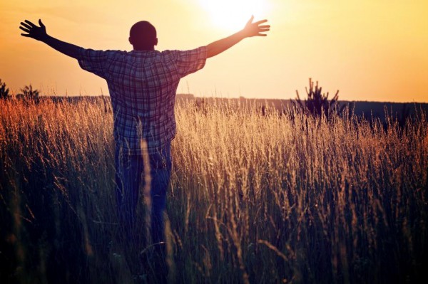 Praise-wheat field-sunset