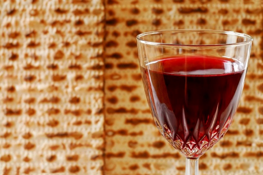 Passover-wine-matzah-unleavened-bread