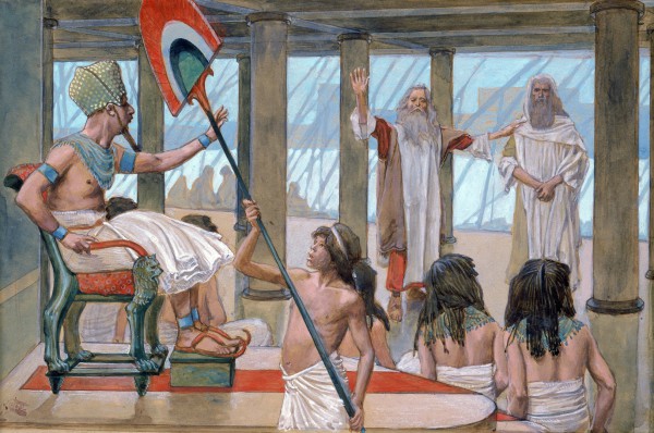 Moses Speaks to Pharaoh-James Tissot