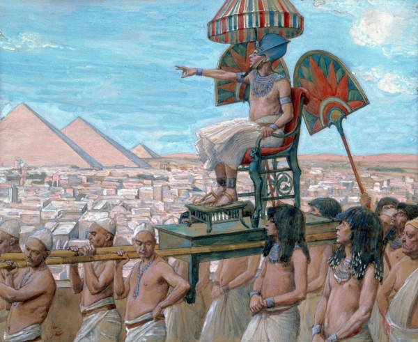 Pharaoh Notes the Importance of the Jewish People-James Tissot