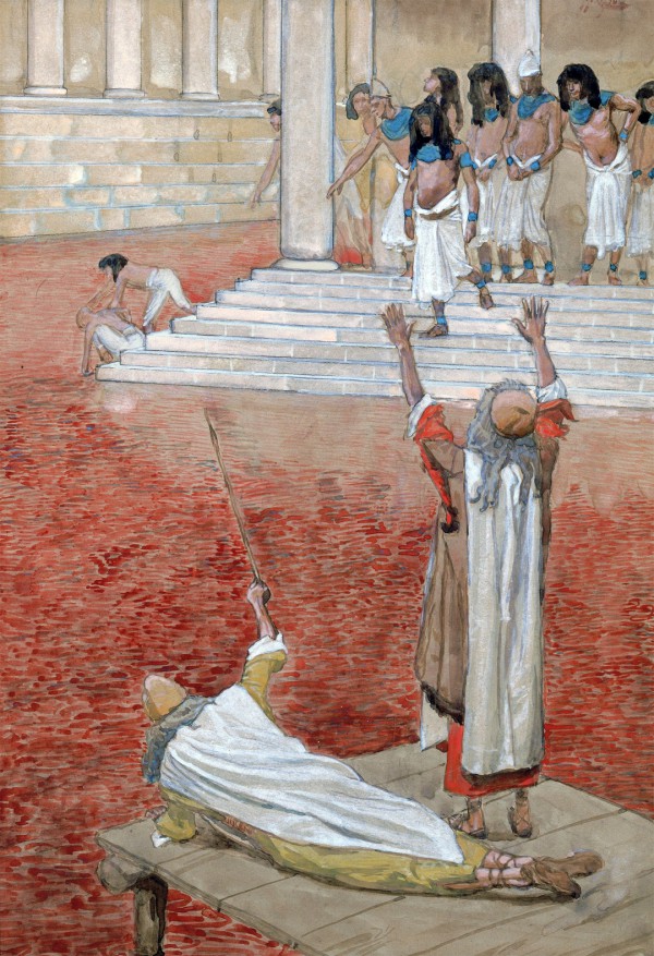 Water is Changed Into Blood-James Tissot