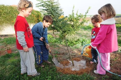 Tubishvat_Israel_Children_trees