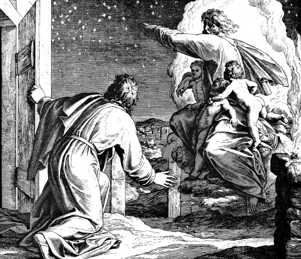 God shows Abraham the stars, by Julius Schnorr von Carolsfeld