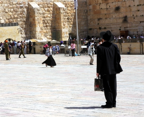 Orthodox Jewish man-Western Wall Plaza-Kotel