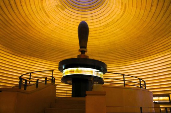 The interior of the Shrine of the Book, the home of the Dead Sea Scrolls at the Israel Museum in Jerusalem.