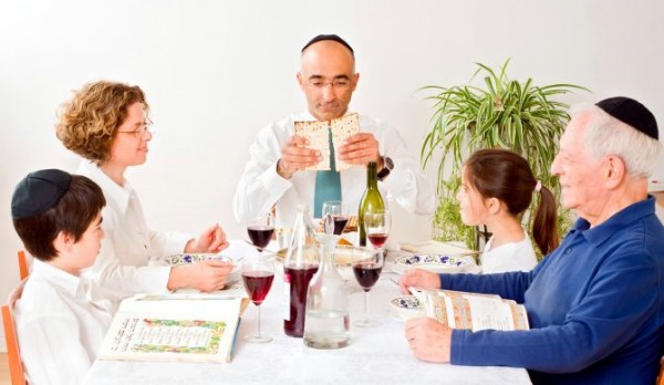 Jewish family-Matzah-Passover-Pesach-Seder