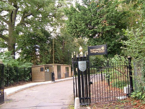 The entrance of the North London Collegiate School, one of Britain's leading independent day schools for girls.