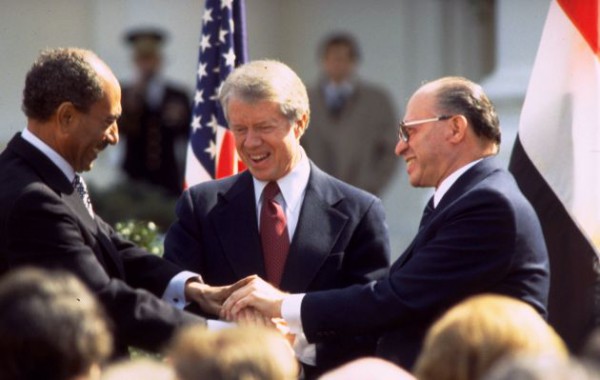 Triple Handshake-Begin-Carter-Sadat-Peace Treaty-Washington