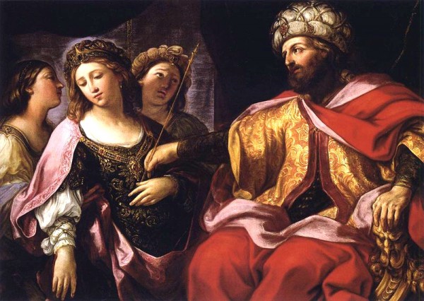 Esther before Ahasuerus-Giovanni Andrea Sirani