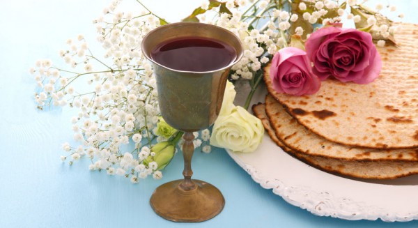 Passover seder, matzah, goblet wine