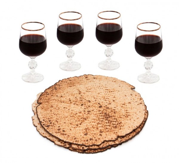 four cups of wine-matzot- Feast of Unleavened Bread