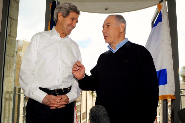 Israeli Prime Minister Benjamin Netanyahu-US Secretary of State in Jerusalem-Peace Process