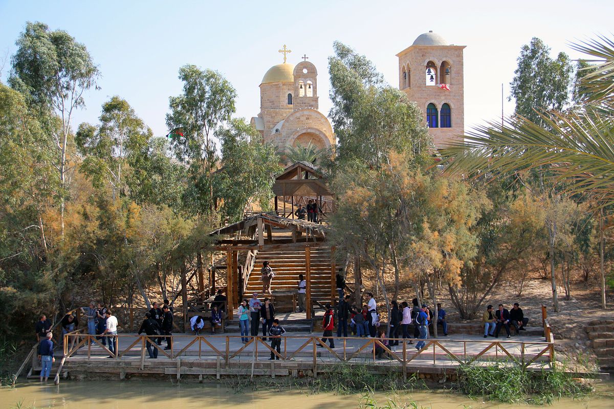 Christian pilgrims visit Qasr el Yahud.