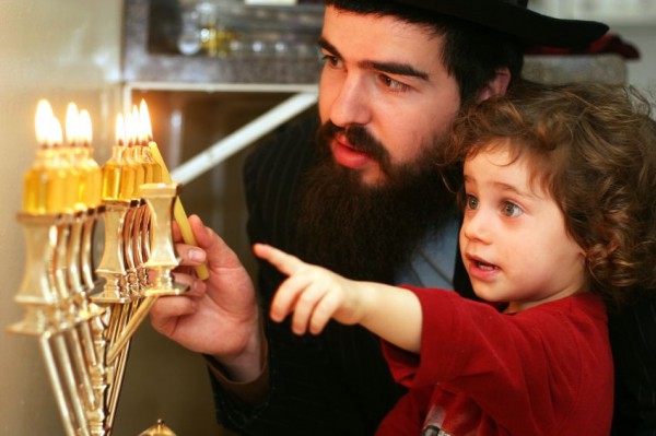 Menorah, Chanuakah, Chanukiah, lighting