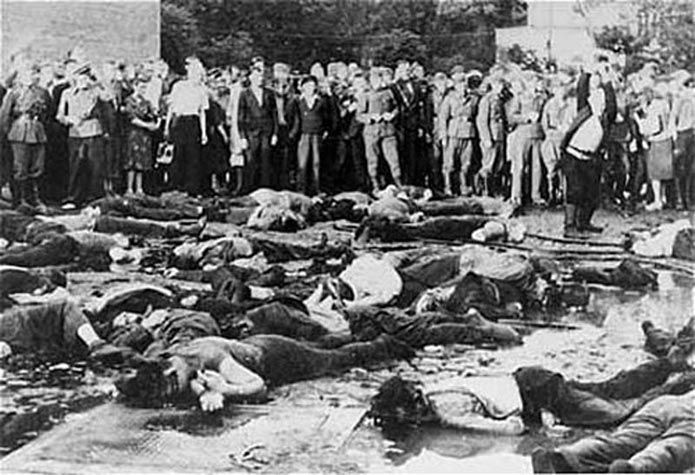 Civilians-Massacre-68 Jews-Lietukis Garage-Kovno-Lithuania-June 25 or 27, 1941