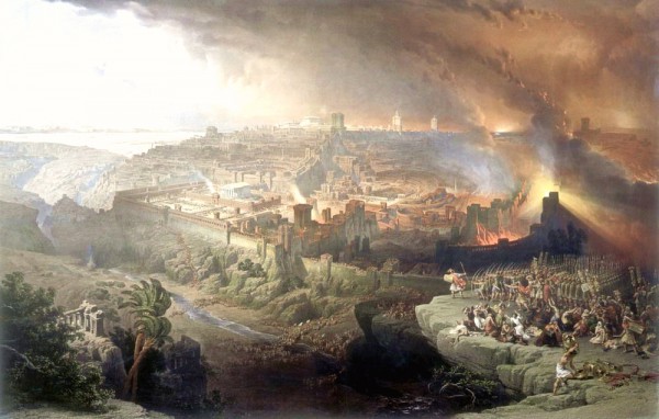 The Siege and Destruction of Jerusalem by the Romans Under the Command of Titus, AD 70-David Roberts