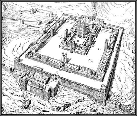 plan of Ezekiel's Temple Charles Chipiez.