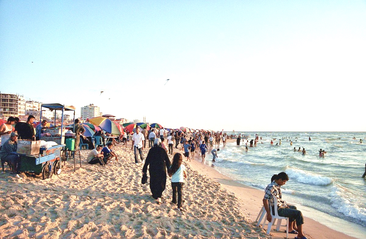 A beach in the Gaza Strip.