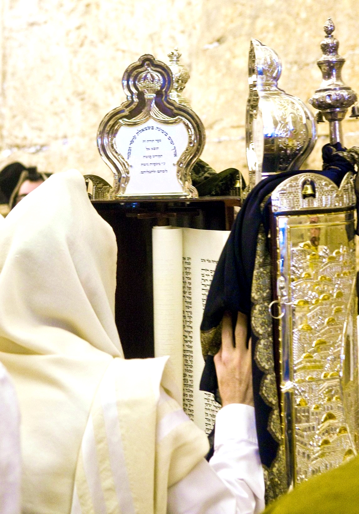 kotel scroll torah western wall wailing Old City Jerusalem