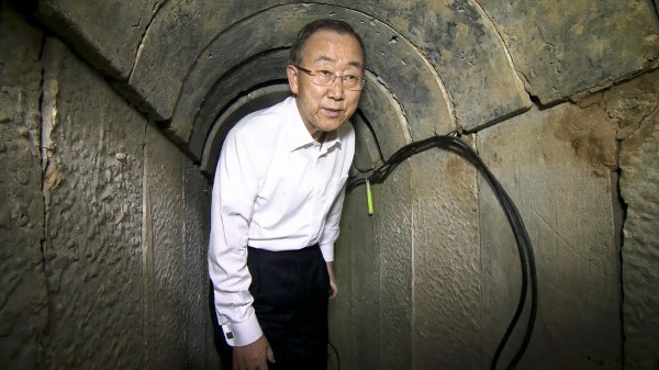 Ban Ki-moon, United Nations, Gaza, Tunnels