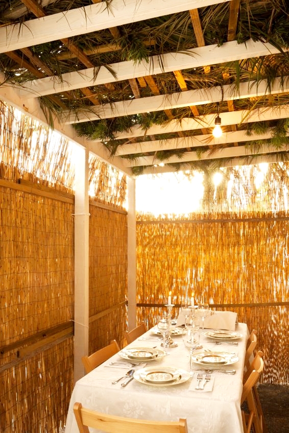 Dinner in the Sukkah