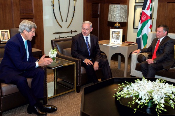 Secretary of State John Kerry-PM Benjamin Netanyahu-King Abdullah II-Amman