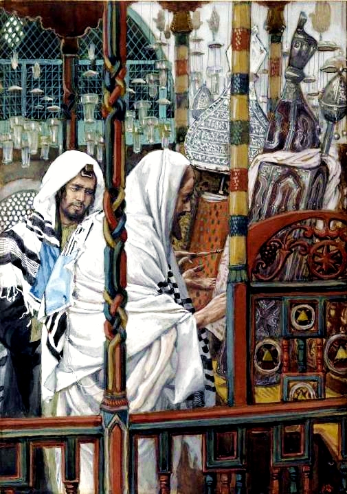 Yeshua Teaches in the Synagogue, James Tissot