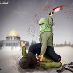 Hamas-Fatah-incitement-murder-Temple Mount-Jerusalem-cartoon