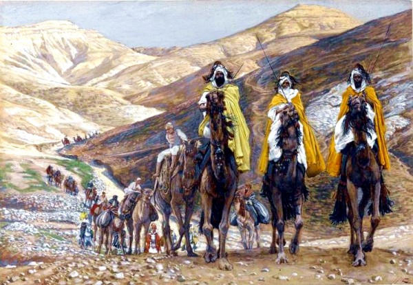 Les rois mages en voyage-The Magi Journeying, by James Tissot