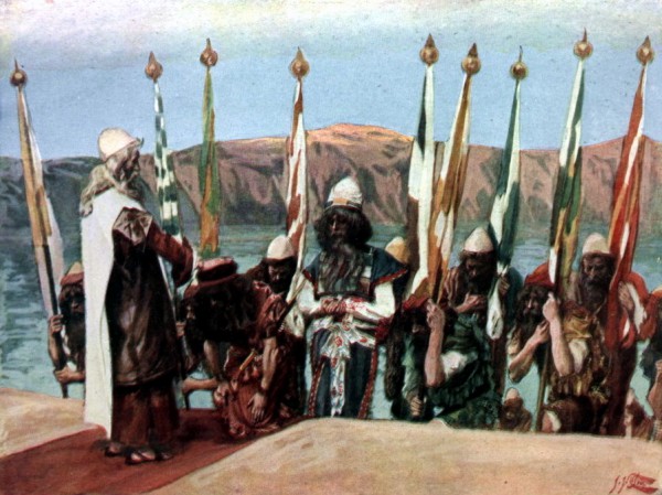 Moses Blesses Joshua Before the High Priest, by James Tissot