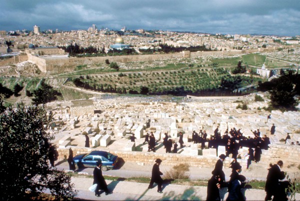 A view of the Temple Mount from the Mount of Olives