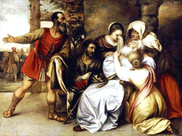 Jacob Receiving the Bloody Tunic of Joseph, by Jan Lievens