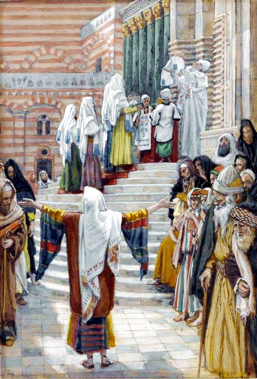 The Presentation of Yeshua in the Temple-James Tissot