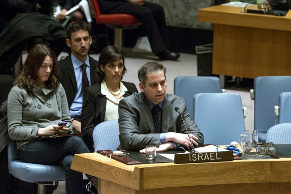 Security Council-Palestinian Statehood bid-Israel Nitzan, Minister-Counsellor at the Permanent Mission of Israel to the UN