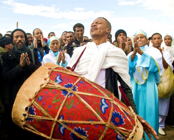 Epiphany_Jordan River-Ethiopian Orthodox-Drum