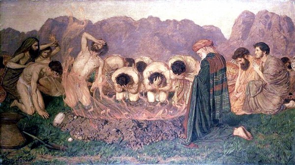 Elijah's Sacrifice, by Albert Joseph Moore