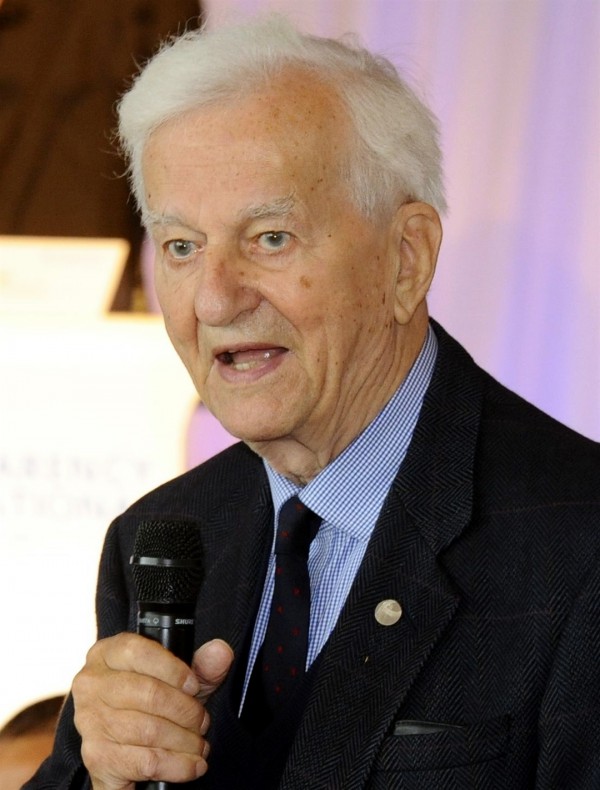 West German President Richard von Weizsaecker (2013 Transparency International photo)