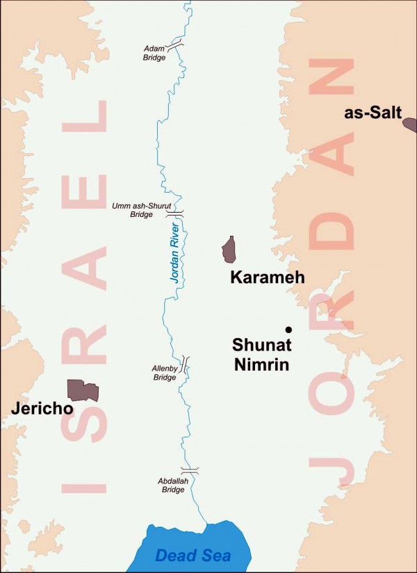 Jordan Valley-Israel-Jordan borders