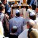 Reading the Torah scroll at the Western (Wailing) Wall