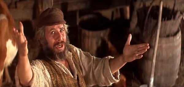 Tevye in Fiddler on the Roof (Screen capture)