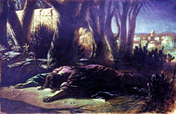 Messiah in the Garden of Gethsemane, by Vasily Grigorevich Perov